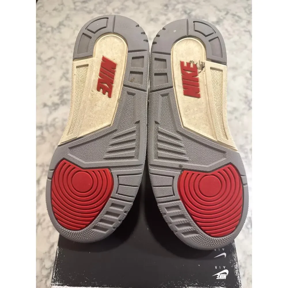Air Jordan 3 Retro Fire Red White Black Kids Size 3.5Y DN3707-100 w/ Box